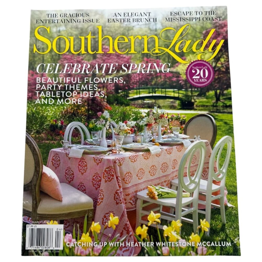 Southern Lady Magazine March April 2018 Celebrate Spring Issue Easter‎ Brunch